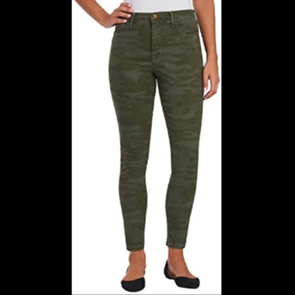 SANCTUARY DENIM Social Ankle Skinny Standard Rise Camo Print Green Sz. 28 / 6 - Picture 8 of 13